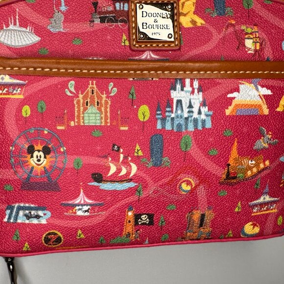 Dooney & Bourke Disney Park Life Attraction Graphic Pink Crossbody Bag - Picture 3 of 10